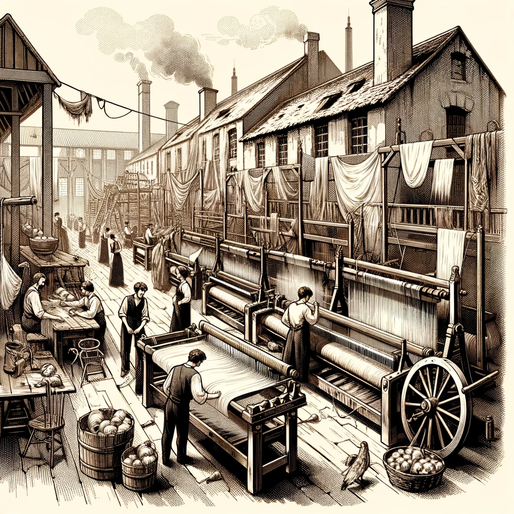 Illustration du travail des Canuts